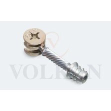 Volkan Volfix Metal Dubelli Minifix Nikel 8X13 (18 ADET)