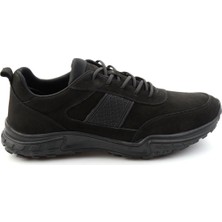 Bambi Siyah Nubuk Hakiki Deri Erkek Sneaker E01018271001
