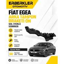 ERBERKLER Fıat Egea Arka Tampon Braketi Arka (Yerli)Sol 2015- 52080635