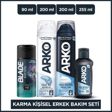 Blade Black Alpha Erkek Alüminyumsuz Deodorant 90 ml & Arko Men Erkek Tıraş Seti
