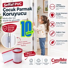 Can Yıldız Plastik Çocuk Bebek Parmak Koruyucu Kapı Menteşe Parmak Koruyucu 10 Adet