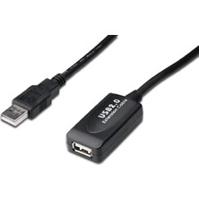 Dıgıtus DA-73101 Digitus USB 2.0 Repeater Kablosu, USB A Erkek / A Dişi, 15 Metre
