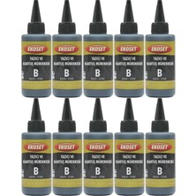 Ekoset L100 L110 L130 L200 L210 L220 Uyumlu Mürekkep Siyah 100 ml 10'lu Set
