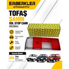 ERBERKLER Tofaş Şahin Sol Stop Camı | Orijinal