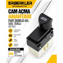ERBERKLER Cam Açma Anahtarı Fiat Doblo 05(-Sol Tekli) Beyaz