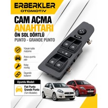 ERBERKLER Cam Açma Anahtarı Ön Sol Dörtlü Punto-Grande Punto
