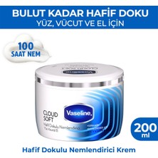 Vaseline Hafif Dokulu Nemlendirici Krem Cloud Soft 200 ml