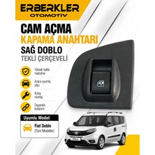 ERBERKLER Cam Açma Kapama Anahtarı Sağ Doblo Tekli Çerçeveli