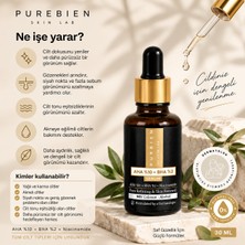 PUREBIEN SKIN LAB Aha %10 + Bha %2 Serum – Niasinamid ve Arbutin Içeren Gözenek, Siyah Nokta ve Cilt Yenileyici Bakım Serumu 30 ml