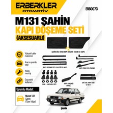 ERBERKLER M131 Şahin Siyah Kapı Döşeme Seti (AKSESUARLI)