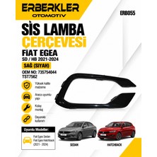 ERBERKLER Fıat Egea- Sd/hb- 21/24; Sis Lamba Çerçevesi Sağ (Siyah) (Oem No: 735754044) TST7562