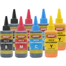 Ekoset L1300 Uyumlu Muadil Mürekkep 4 Renk 4X200ML