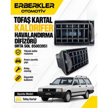 ERBERKLER Tofaş Kartal Kalorifer Havalandırma Difizörü Orta Sol 85003951