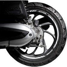 Gp Kompozit Honda Dio 2021-2024 Uyumlu Jant Şeridi Reflektif Gri