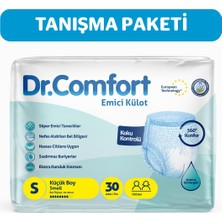 Dr.comfort Yetişkin Emici Külot Bez Small Bel Ölçüsü 170+CM Islaklık Göstergeli 30'lu 1 Paket 30 Adet