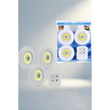 Gees Global Kumandalı Kablosuz LED Spot Lambalar 3'lü Set Banyo ve Mutfak Için