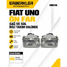 ERBERKLER Fiat Uno Ön Sağ ve Sol Far Ikili Takım Halinde Uno Far