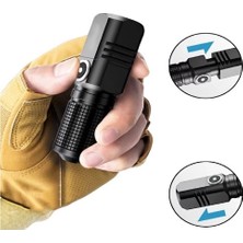 Muhtelif Swat Şarjlı Mini El Feneri 10W 1800 Lümen US-536