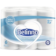Belinno Kağıt Havlu 2 Katlı 6 Rulo x 4 Paket