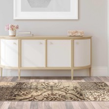Bristol Collection Patchwork Runner, Bej/kahverengi, 2'7 x 8'