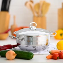 Görgle Vivaldi Royal Serie, Kapaklı Güveç Indüksiyon Tenceresi, Çap: 20 Cm, Hacim: 3,2 L