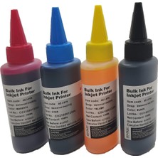 For Hp Designjet T1100 Mfp Kartuş Dolum Mürekkebi Takım 4X100ML 4 Renk Set Mürekkep Muadil