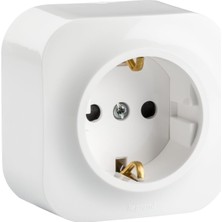 Forix IP21 Ç.kr.topr Priz, Beyaz