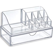 Akay Plastik Bee Home Çekmeceli Makyaj ve Makyaj Pamukluğu Organizer Seti