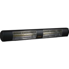 Aqua GSA30 3000W IP55 Su Korumalı Dış Mekan Kumandasız Elektrikli Siyah Renk Infrared Isıtıcı