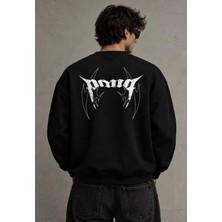 Nowa Build In Pain Oversize Black Sweatshirt