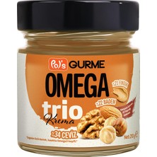 Pol's Gurme Omega Trio Ceviz Badem Fındık Kreması Sade 210 gr