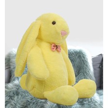 Hediyeli- Uyku Arkadaşım Uzun Kulak Bunny Peluş Tavşan 65 cm Sarı