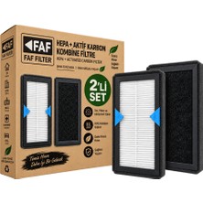 Faf Beko-Arçelik Hkv 31680-16380 Kule Tipi Fan Için Hepa ve Karbon Filtre, 2'li Paket