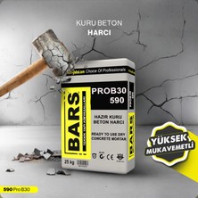 Bars Arge Toptan Pro B30 590 Hazır Kuru Beton Harcı 25 kg (Kullanıma Hazır C30 Beton)