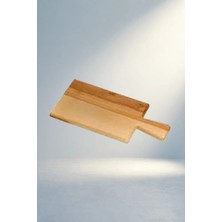 TKÇ Pratik Saplı Ahşap Kesim Panosu 16X26 cm Mutfak Kullanımı