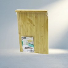 TKÇ Kesme Tahtası Ahşap Bambu 25X35 cm Kenar Destekli