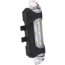 Bisiklet Işığı LED Stop Arka Ikaz Işık Lamba USB Şarjlı 4 Mod