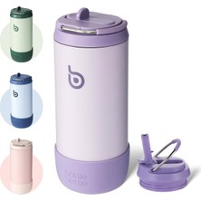 Bottle Bottle Bottle Çocuk Su Şişeleri 340 ml Sızdırmaz Kapaklı Çocuk Yalıtımlı Su Şişesi Çift Duvarlı Vakumlu Paslanmaz Çelik Su Şişesi Sıcak ve Soğu