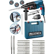 Alman 4000 Watt Profesyonel Kırıcı Delici Hilti Darbeli Matkap + 20 Adet Uç + Mandren