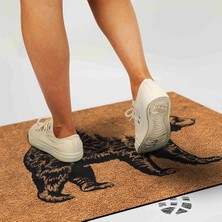 Tasarımlı Dekoratif Kapı Önü Paspas, Dış Mekan/ev Içi/banyo/mutfak/yatak Odası/giriş Paspasları (Bear, 40X60)