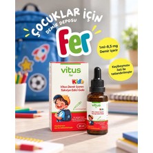 Vitus Pharma Vitus Fer Kids Demir Içeren Takviye Edici Gıda Diş Boyamaz 30 ml
