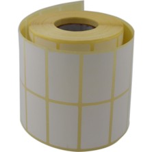 Eko Termal Rulo Etiket, 50MM x 30MM 3000 Adet Yan Yana 2li Sarılmış Rulolar 40MM Kuka Çapı Barkod Yazıcılar ile Uyumludur, Ribon Kullanmadan Yazdırıla