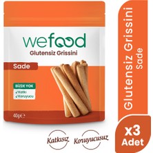Wefood glutensiz Grissini Sade 40 g 3'lü