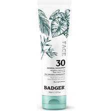 Organik Yüz Güneş Kremi - Spf 30 - Mavi Işık Korumalı - Doğal Mat Bitiş - Mineral Filtre - 50 ml