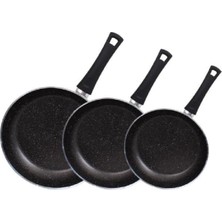 3lü Granit Tava Seti 18-22-26CM