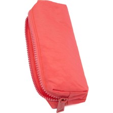 106 Krinkıl Kumaş Unisex Tek Bölmeli Suya Dayanıklı Parmak Kalemlik Kalem Kutusu (Somon)
