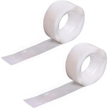 Toys - 2 Adet Çift Taraflı Yapışkan Balon Yapıştırma Bandı, Sticker Damla Modeli ve Uçan Balon Aparatı Yapıştırıcı