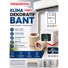 Dogant Klima Borusu Sarma Dekoratif Bandı ( Krem Kalın Pvc Band 1 Adet )