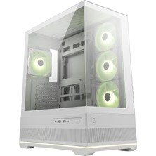 Mag Pano 110R Pz White – Mid-Tower Oyun Bilgisayarı Kasası – 400 mm Uzunluğa Kadar Gpu'ları Destekler, Çıkarılabilir Toz Filtresi, USB 20 Gbit/s (Tip