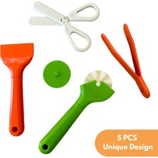 Oyun Hamuru Premium Modelleme Seti (Roller, Makas, Spatula, Cımbız)